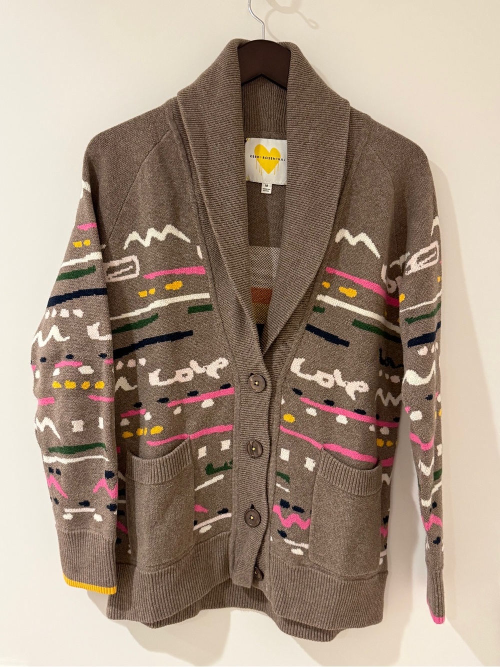 Kerri Rosenthal Shawl Cardigan Sweater - Sz Medium